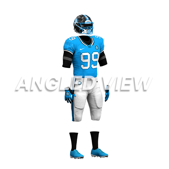 American Football Mockup Template Angled