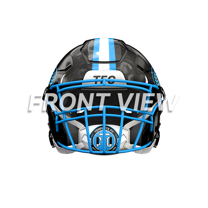 American Football Mockup Template Helmet Front