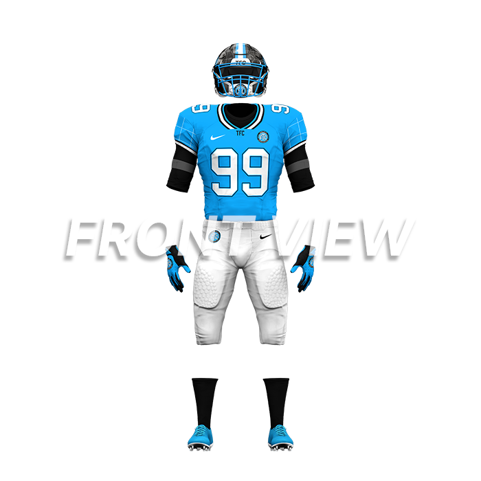 American Football Mockup Template Front