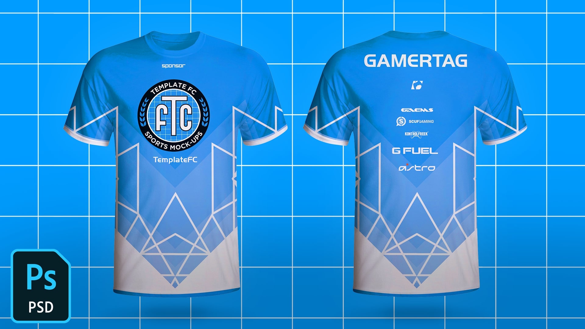 ESports Jersey Template Mock-Up FREE - Template FC FREE