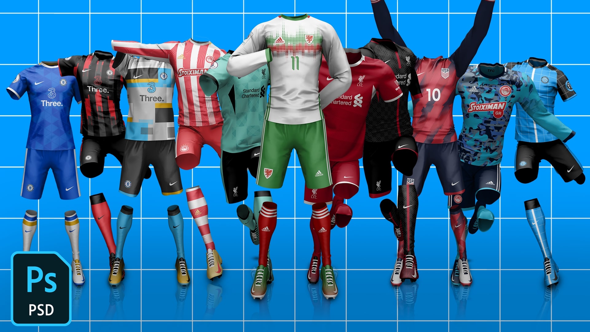 Football, Soccer jersey builder template V.2 – Sports Templates