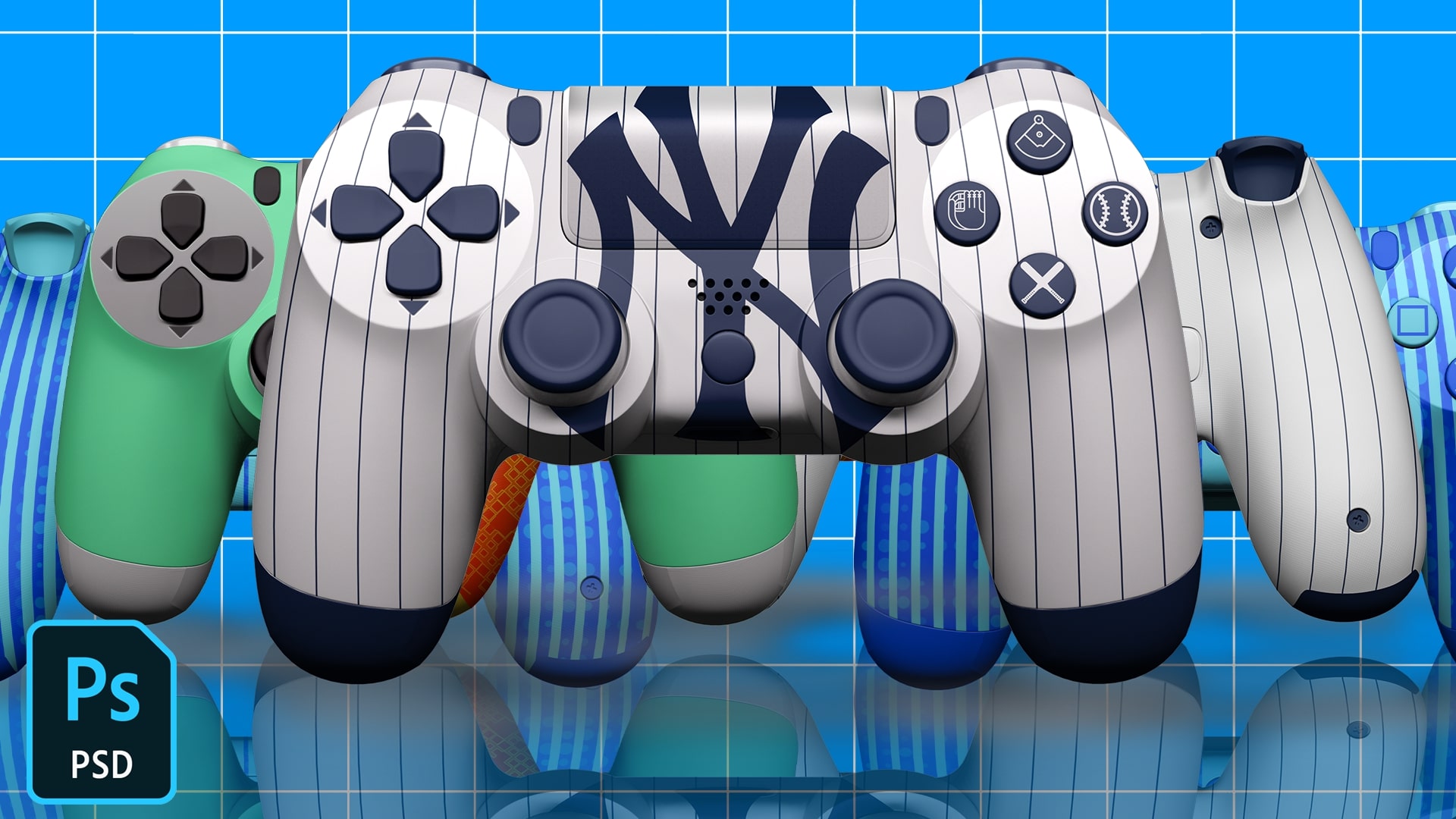 Download Playstation 4 Controller Template Mock Up Template Fc