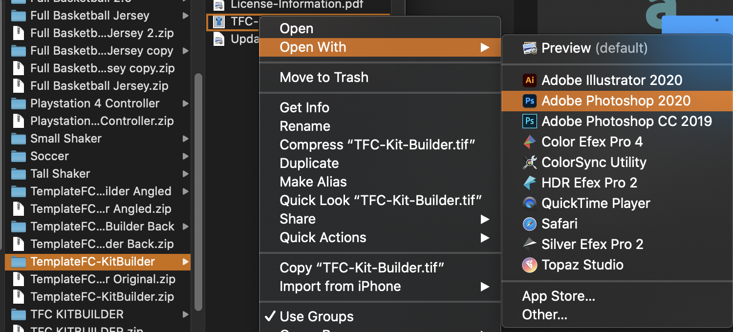 How to open mockups in photoshop