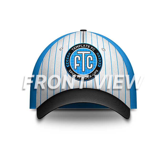 Baseball Hat Mockup Template Front View
