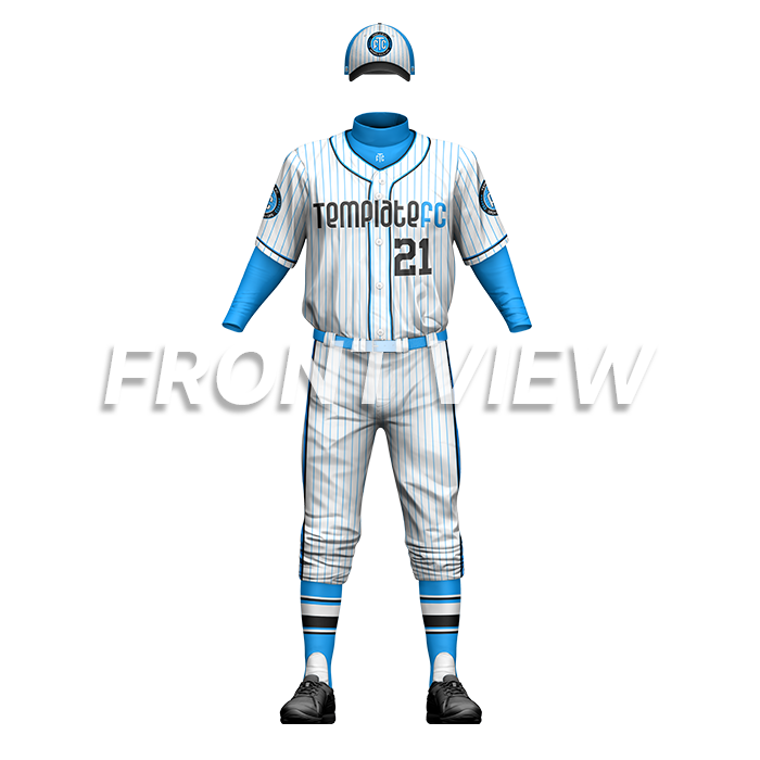 Baseball Mockup Template Front View