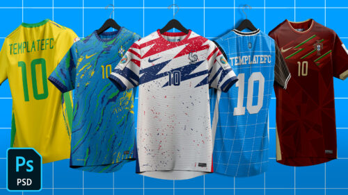 FREE Football/Soccer Jersey Patterns Pack 2 - Template FC