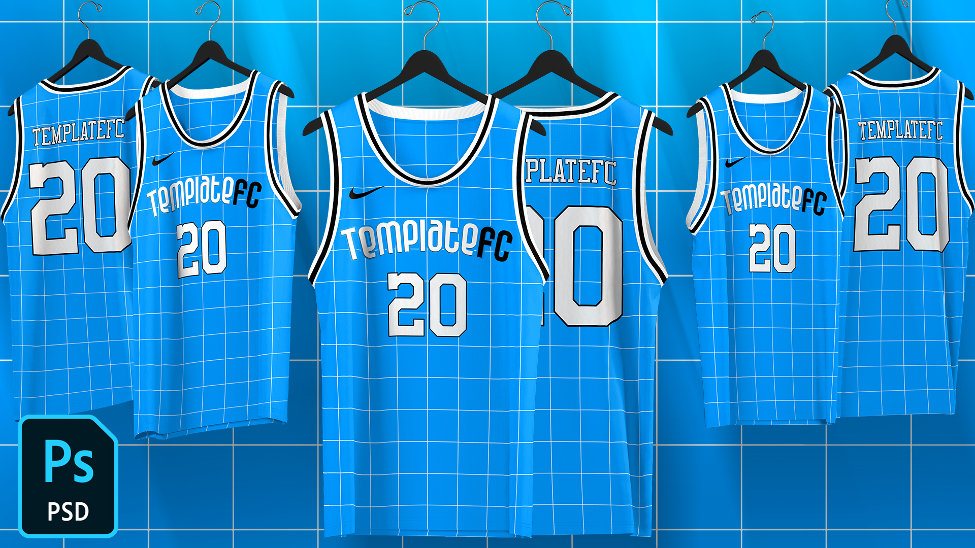 Design a Basketball jersey concept using a photoshop template 