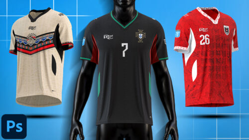 Cell V-Neck Mock-up Templates