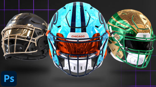 Football Helmet  Mock-up Templates