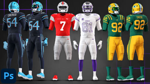 Football Uniform Builder Mock-up Templates